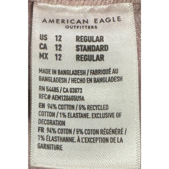 American Eagle Womens 12 Stretch Skater Pants Everyday Neutral Basic Fall Casual - Picture 8 of 11